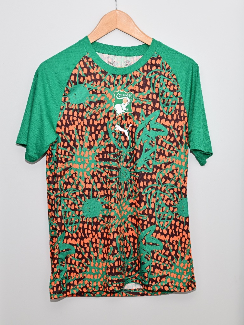 NWT Men's Puma Cote D'Ivoire / Ivory Coast World Cup Warm-up Jersey Size Small